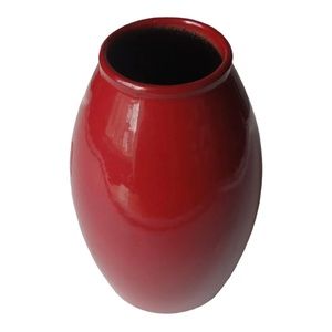 SCHEURICH 629-18 Glazed Oxblood Red Torpedo Vase GERMANY